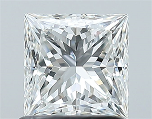 Picture of Natural Diamond 1.01 Carats, Princess with  Cut, G Color, VS1 Clarity and Certified by GIA