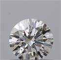 Natural Diamond 0.54 Carats, Round with Excellent Cut, H Color, VVS2 Clarity and Certified by IGI
