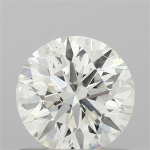 Picture of Natural Diamond 0.74 Carats, Round with Very Good Cut, I Color, SI2 Clarity and Certified by IGI