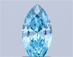 Picture of Lab Grown Diamond 1.50 Carats, Marquise with  Cut, Fancy Vivid Blue Color, VS1 Clarity and Certified by IGI