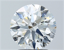 Natural Diamond 2.27 Carats, Round with Excellent Cut, H Color, VVS1 Clarity and Certified by GIA