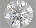 Natural Diamond 0.90 Carats, Round with Fair Cut, E Color, SI2 Clarity and Certified by HRD