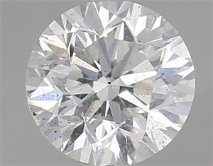 Picture of Natural Diamond 0.90 Carats, Round with Fair Cut, E Color, SI2 Clarity and Certified by HRD