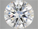 Lab Grown Diamond 9.01 Carats, Round with Excellent Cut, E Color, VVS2 Clarity and Certified by IGI