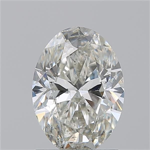 Picture of Natural Diamond 1.50 Carats, Oval with  Cut, I Color, SI2 Clarity and Certified by GIA