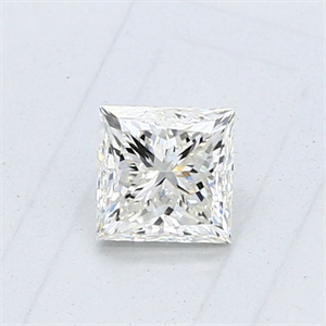 Picture of Natural Diamond 0.50 Carats, Princess with  Cut, J Color, VS1 Clarity and Certified by GIA