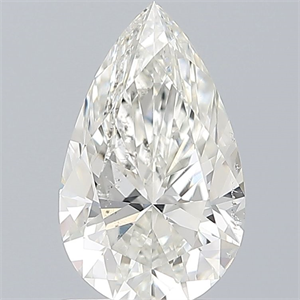 Picture of Natural Diamond 1.01 Carats, Pear with  Cut, G Color, SI1 Clarity and Certified by IGI