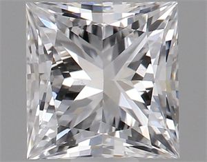 Picture of Natural Diamond 0.50 Carats, Princess with  Cut, D Color, VS1 Clarity and Certified by GIA