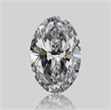 Natural Diamond 1.01 Carats, Oval with  Cut, D Color, SI2 Clarity and Certified by GIA