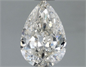 Natural Diamond 1.20 Carats, Pear with  Cut, H Color, SI2 Clarity and Certified by IGI