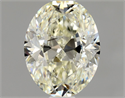 Natural Diamond 1.01 Carats, Oval with  Cut, K Color, SI2 Clarity and Certified by HRD