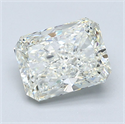 Natural Diamond 2.72 Carats, Radiant with  Cut, J Color, SI2 Clarity and Certified by GIA