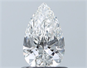 Natural Diamond 0.71 Carats, Pear with  Cut, G Color, SI1 Clarity and Certified by GIA