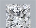Natural Diamond 0.50 Carats, Princess with  Cut, J Color, VVS1 Clarity and Certified by GIA