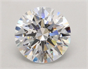 Lab Grown Diamond 3.52 Carats, Round with Ideal Cut, E Color, VVS2 Clarity and Certified by IGI