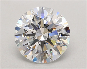 Picture of Lab Grown Diamond 3.52 Carats, Round with Ideal Cut, E Color, VVS2 Clarity and Certified by IGI