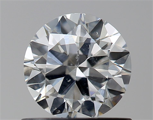Picture of Natural Diamond 0.70 Carats, Round with Excellent Cut, H Color, SI1 Clarity and Certified by GIA