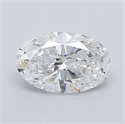 Natural Diamond 0.55 Carats, Oval with  Cut, E Color, VVS2 Clarity and Certified by GIA