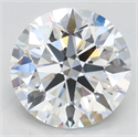 Lab Grown Diamond 3.06 Carats, Round with Excellent Cut, D Color, IF Clarity and Certified by GIA