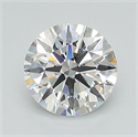 Lab Grown Diamond 1.06 Carats, Round with Ideal Cut, D Color, VVS1 Clarity and Certified by IGI