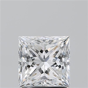 Foto Diamante Natural 1.70 quilates, Princesa , Color E, claridad VVS2 y certificado GIA de