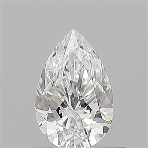 Picture of Natural Diamond 0.54 Carats, Pear with  Cut, D Color, VS1 Clarity and Certified by GIA