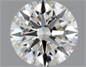 Natural Diamond 0.81 Carats, Round with Excellent Cut, H Color, VVS2 Clarity and Certified by GIA
