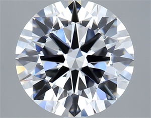 Picture of Lab Grown Diamond 3.52 Carats, Round with Ideal Cut, D Color, VVS1 Clarity and Certified by IGI