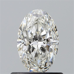Foto Diamante Natural 0.61 quilates, Ovalado , Color H, claridad SI1 y certificado GIA de