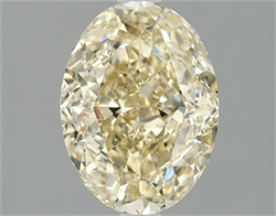 Picture of Lab Grown Diamond 2.03 Carats, Oval with  Cut, Fancy Intense Yellow Color, VS1 Clarity and Certified by IGI