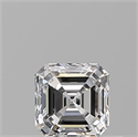 Natural Diamond 0.50 Carats, Asscher with  Cut, D Color, VS2 Clarity and Certified by GIA