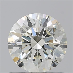 Picture of Natural Diamond 0.96 Carats, Round with Excellent Cut, L Color, VS2 Clarity and Certified by GIA