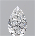 Natural Diamond 0.50 Carats, Pear with  Cut, E Color, VS2 Clarity and Certified by GIA