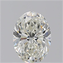 Natural Diamond 1.01 Carats, Oval with  Cut, J Color, VVS2 Clarity and Certified by GIA