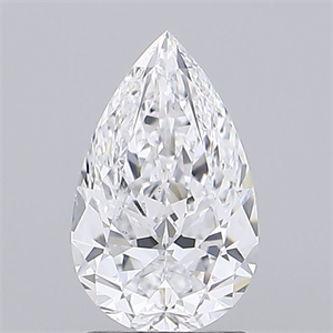Picture of Natural Diamond 1.70 Carats, Pear with  Cut, D Color, VS2 Clarity and Certified by GIA