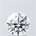 Lab Grown Diamond 2.04 Carats, Round with Ideal Cut, D Color, VVS1 Clarity and Certified by IGI