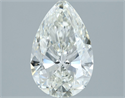 Natural Diamond 1.52 Carats, Pear with  Cut, H Color, VS2 Clarity and Certified by IGI