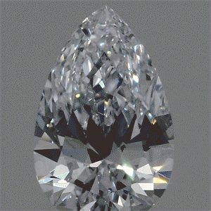Lab Created Diamond 0.65 Carats, Pear with  Cut, H Color, VVS1 Clarity and Certified by IGI