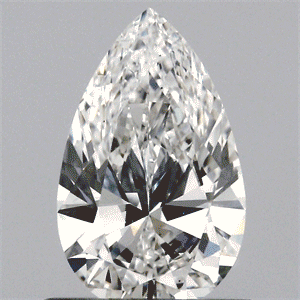 Lab Created Diamond 0.63 Carats, Pear with  Cut, F Color, VS1 Clarity and Certified by IGI