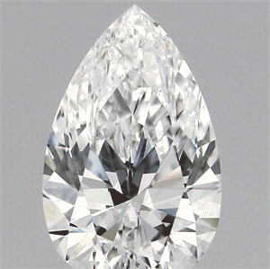 Lab Created Diamond 0.61 Carats, Pear with  Cut, D Color, VS2 Clarity and Certified by IGI