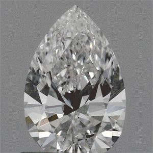 Lab Created Diamond 0.61 Carats, Pear with  Cut, F Color, VVS2 Clarity and Certified by IGI