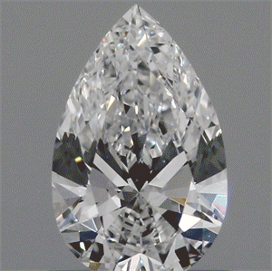 Lab Created Diamond 0.60 Carats, Pear with  Cut, E Color, VVS2 Clarity and Certified by IGI