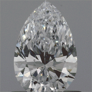 Lab Created Diamond 0.60 Carats, Pear with  Cut, F Color, VVS1 Clarity and Certified by IGI