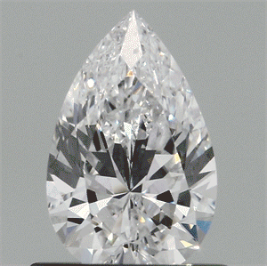 Lab Created Diamond 0.60 Carats, Pear with  Cut, D Color, VS1 Clarity and Certified by IGI