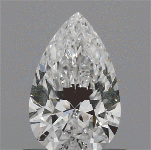 Lab Created Diamond 0.60 Carats, Pear with  Cut, E Color, VVS2 Clarity and Certified by IGI