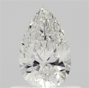 Lab Created Diamond 0.43 Carats, Pear with  Cut, G Color, SI1 Clarity and Certified by IGI