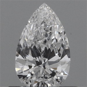 Lab Created Diamond 0.40 Carats, Pear with  Cut, E Color, SI1 Clarity and Certified by IGI