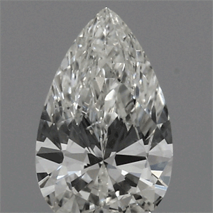 Diamante creado en laboratorio de 0.32 quilates, De pera Excelente, Color H, claridad SI1 y certificado por IGI
