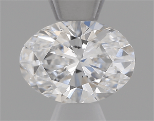 Lab Created Diamond 0.32 Carats, Oval with  Cut, D Color, VVS2 Clarity and Certified by IGI