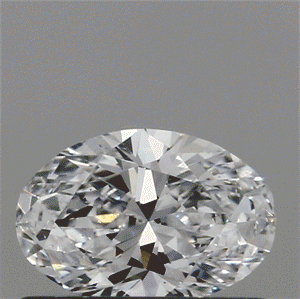 Lab Created Diamond 0.34 Carats, Oval with  Cut, D Color, VS2 Clarity and Certified by IGI